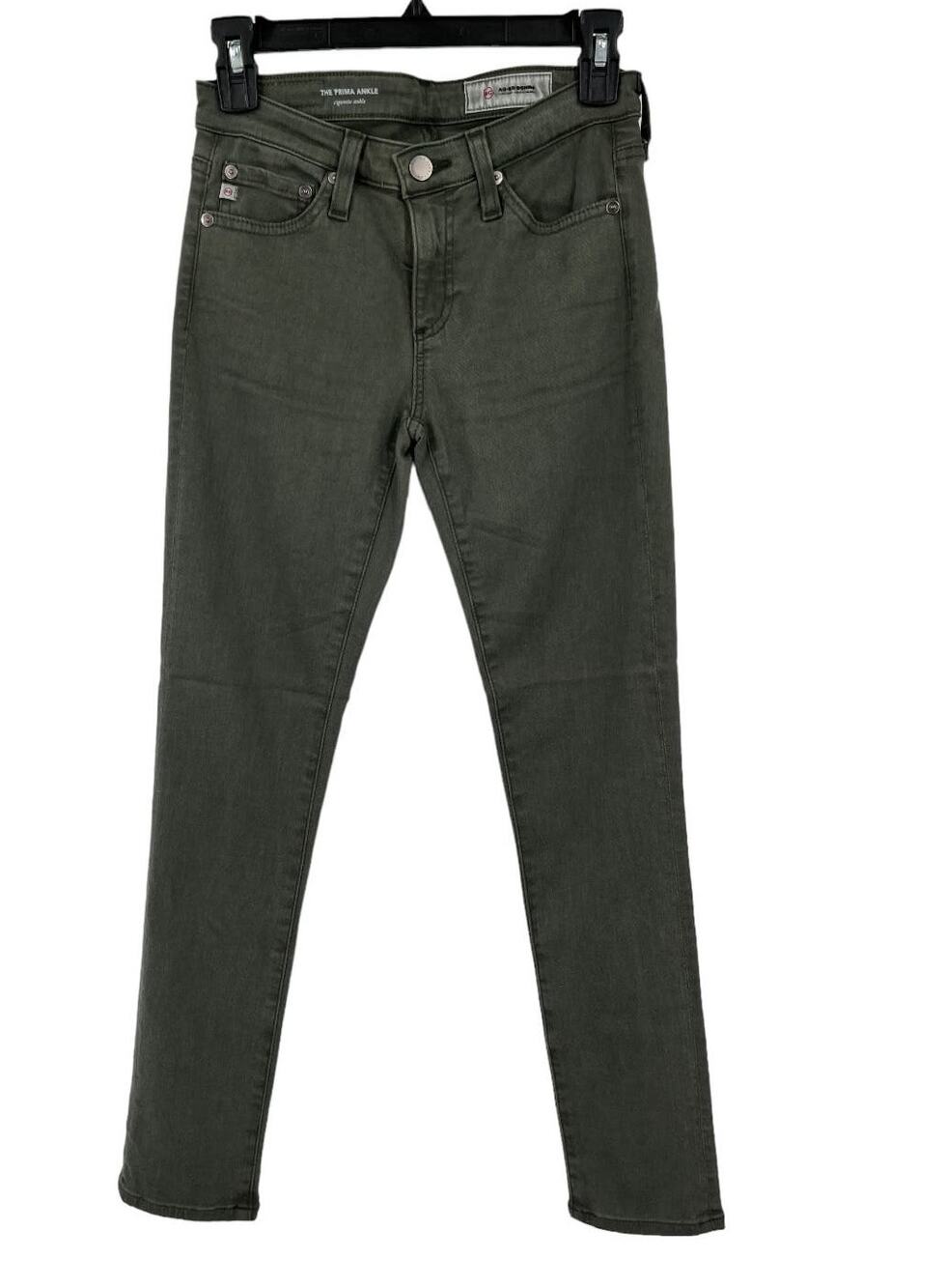 Adriano Goldschmied Jeans The Prima ankle olive size 24